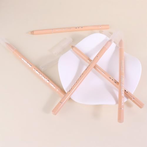 Multi-Use Concealer Sticks Contour Pencils, Light Medium Natural Beige Cream Eyeliner Pen, Matte Finish for Under Eye, Dar...