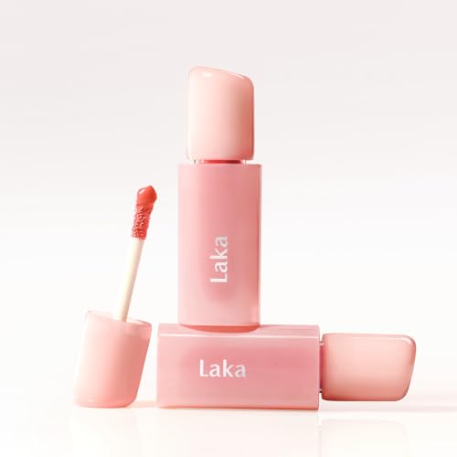 Laka Popping Balloon Lip Stain, 4.5g/0.15oz, Glossy Plumping Tint, Moisturizing, Non-Sticky Texture for All-Day Hydration,...