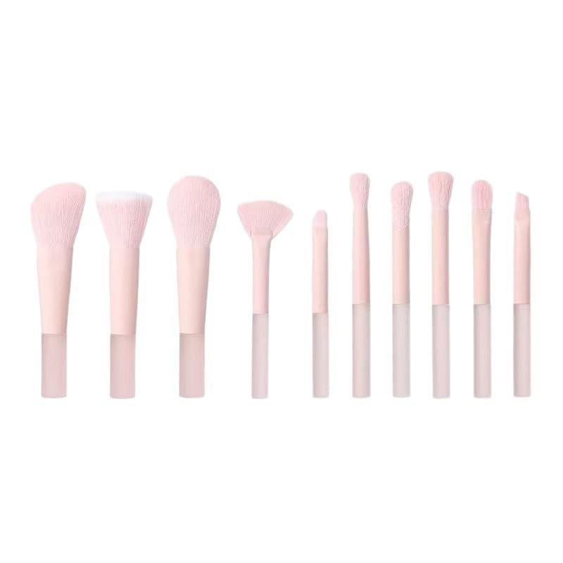 10-Piece Makeup Brush Set, Premium Synthetic Face & Eye Brushes for Foundation, Concealer, Blush and Eyeshadow, Lightweigh...