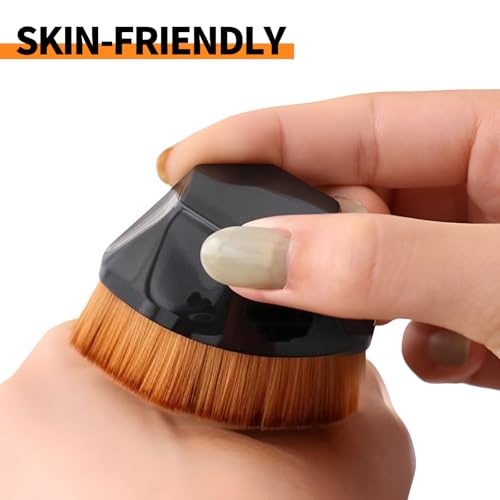 Foundation Brush Flat Top Kabuki Makeup Brush for an Airbrushed Finish with Effortless Blending and Buffing for Liquid, Cr...