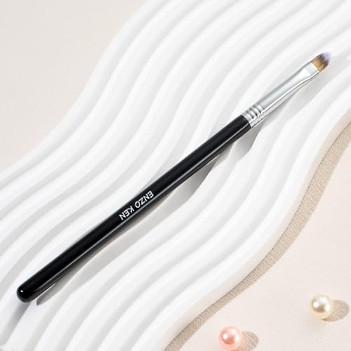 ENZO KEN Concealer Brush Under Eye, Small Flat Concealer Brush, Small Makeup Brushes, Under Eye Concealer Brushes, Under E...