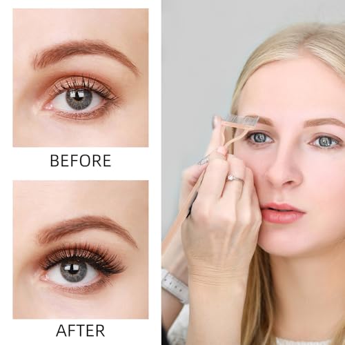 2 Pcs Eyelash Separator Tool Mascara Brushes Eyelash Comb Lash Separator Definer for Combing, Separating Lashes - Apricot ...