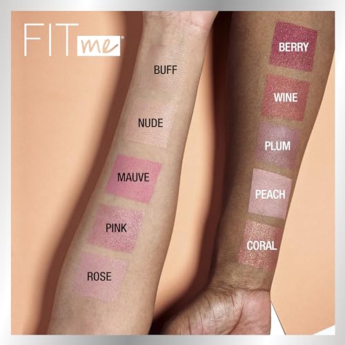 Maybelline Fit Me Blush, Lightweight, Smooth, Blendable, Long-lasting All-Day Face Enhancing Makeup Color, Pink, 1 Count