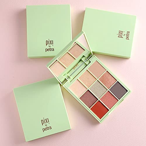 Pixi Beauty Eye Effects - Hazelnut Haze| Eyeshadow 9 Shade Compact Palette | Easy to Apply High Pigment Colour | Paraben-F...