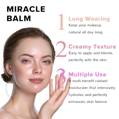 Multi Glow Balm - Hydrating, Lightweight, and Blendable Creamy Blush for Cheeks, Lips, and Eyes, Radiant Skin Finish (#1 N...