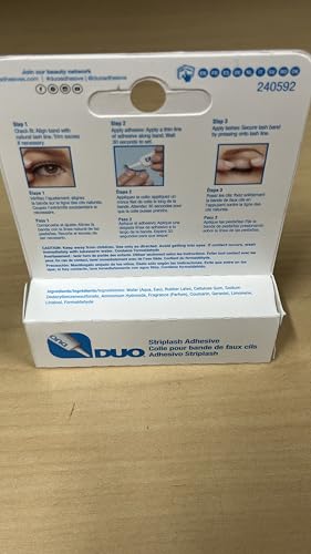 Ardell Naked Lashes 425, 2 Pairs, with 1g DUO Pipette Clear-White Adhesive, Subtle Volume & Length, 1 Set