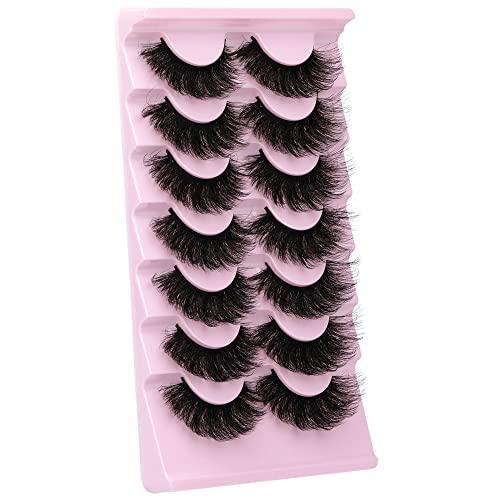 Mink Lashes Thick Eyelashes Flutter Volume False Eyelashes 20MM Long Fake Eyelashes Dramatic Full 5D Faux Mink Eyelashes B...