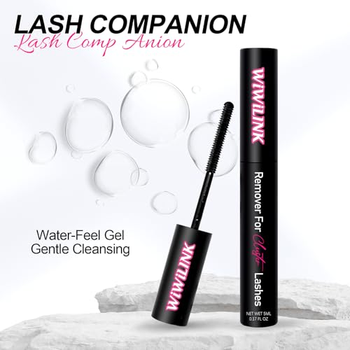 WiWiLINK Lash Glue Remover for Lash Extensions Eyelash Extension Remover 5 ML Gentle Eyelash Glue Remover DIY Lash Cluster...