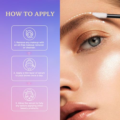 VieBeauti Eyebrow Growth Serum: Eyebrow Serum to Grow Brows with Advanced Formula to Boost Longer Fuller and Thicker Looki...