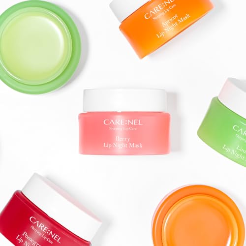 CARE:NEL Lip Mask Overnight 23g (Apricot) Korean Beauty Intensive Treatments Balm, Nourish, Hydrate, Scrubs Exfoliator