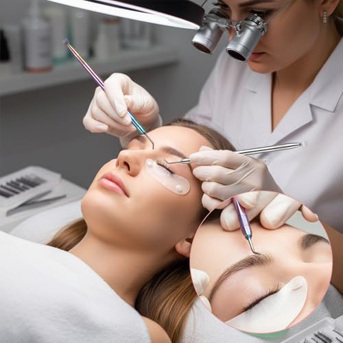 2 PCS Lift Tool Kit for Eyelash, 2 in 1 Lash Lash Lift Tools, Stainless Steel Lashes Lifts Supplies for Eyelash Tinting Pe...