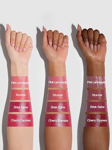 SHEGLAM Glass Glow Blush Stick Cream for Cheek and Lip, Waterproof Hydrating Tinted Solid Moisturizer Blendable Natural Gr...