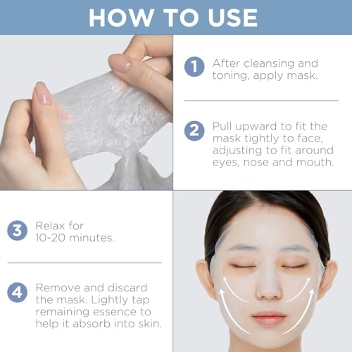 Mediheal Best Korean Hyaluronate Watermide Essential Face Mask - Hydrating and Moisturizing Sheet Masks With Hyalu Active ...
