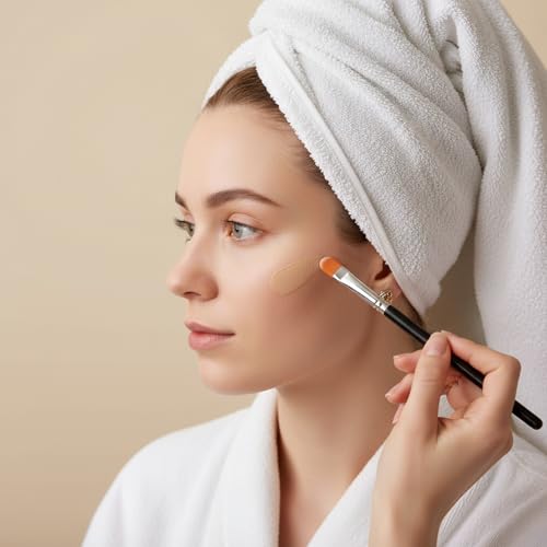 6 Pcs Eye Shadow Primer Applicator Brush for Blending Concealer Professional Flat Makeup Concealer Eyeshadow Brow Brushes ...