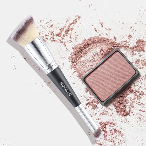 MOGILAN Professional Dual-Ended Makeup Brush - Buff, Blend & Perfect Foundation, Concealer, and Cream Products for Seamles...