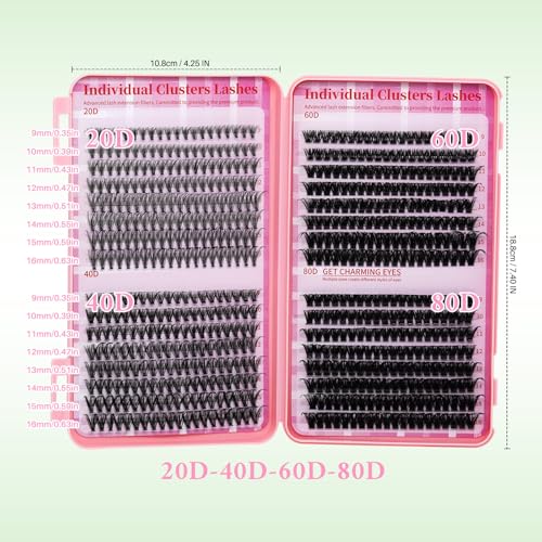 Lash Clusters 4 Style DIY Lashes Clusters Eyelash Clusters False Eyelashes Cluster Eyelash Extensions Wispy Lash Clusters ...