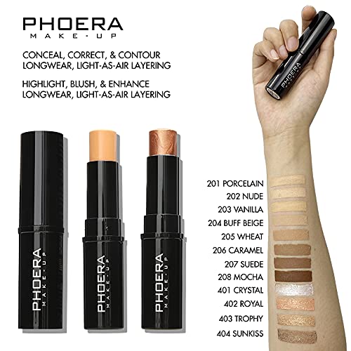 MISKEEN Concealer Stick Highlighter Pen Contour Stick, Concealer Full Coverage, Waterproof Concealer Creamy Stick Contour ...