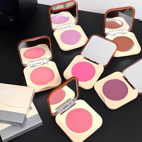 HHLTOH Brown Cream Blush on Face for Women Cheeks Makeup Palettes, Matte Single Chocolate Coffee Creamy Blushes for Cheek ...