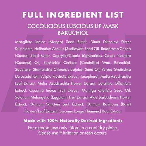 100% Natural Vegan Lip Butter Sleeping Lip Mask, Overnight Lip Moisturizer and Conditioner for Dry Lips Intensive Lip Balm...