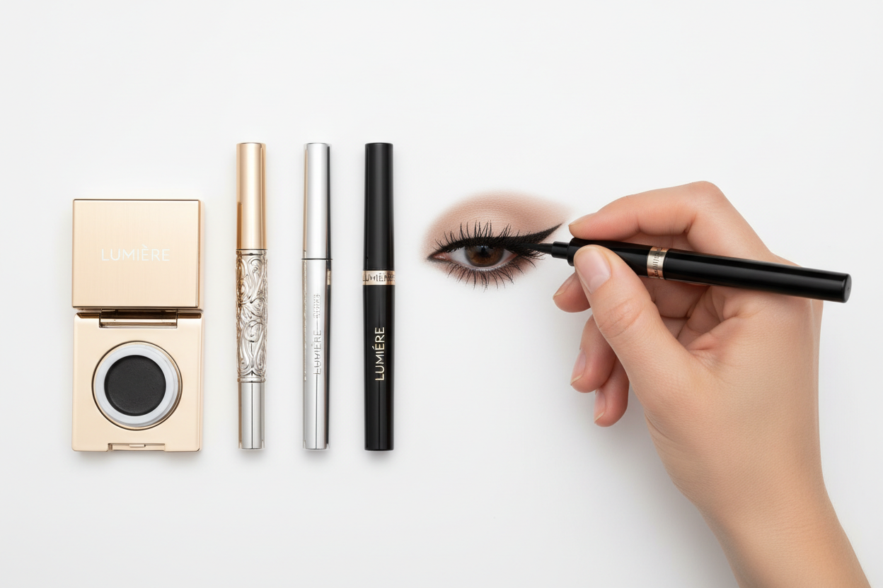 Premium eyeliner for precise lines with waterproof, long-lasting wear