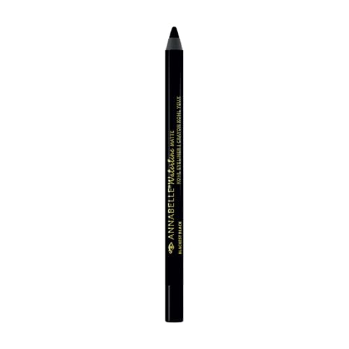 Annabelle Waterline Matte Kohl Eyeliner Pencil, Blackest Black, Intense Colours, Matte Finish, Easy-To-Apply, Long-Lasting...
