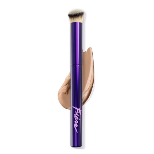 Contoured Concealer Brush for Eyes & Nose – Precise Blending Makeup Brush for Flawless Coverage – Soft, Non-Shedding, Crue...