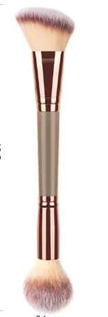 UAIAGM Dual-ended Makeup Brushes for Contouring Blending and Bronzing Angled Foundation Brush and Concealer Brush Premium ...
