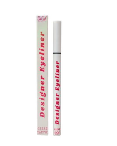SoCal Beauty Clear Designer Glue Liner Pen Felt Tip Invisible Lash Adhesive Eyeliner for False Lashes, Strip & Magnetic La...