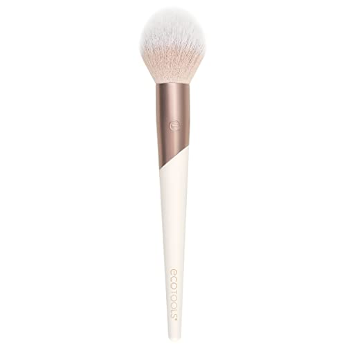 EcoTools Luxe Plush Powder Makeup Brush for Blush & Bronzer, Works Best With Powder Makeup, Luxurious and Glamorous, Eco-F...