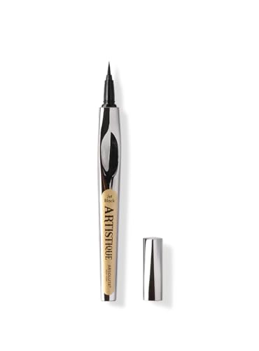 Absolute New York Artistique Easy Grip Liquid Eyeliner, Ultra Fine, Precision Tip, Waterproof (Jet Black Felt Tip)