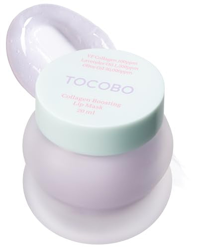 TOCOBO Collagen Lip Mask – Fermented Collagen Overnight Lip Sleeping Mask with Peptide & PHA | Korean Vegan Treatment for ...