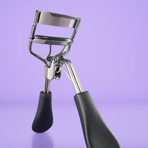 e.l.f. Pro Eyelash Curler, Strong, Contoured, Eye-Opening, Voluminous Lashes, Includes Additional Rubber Replacement Pad, ...