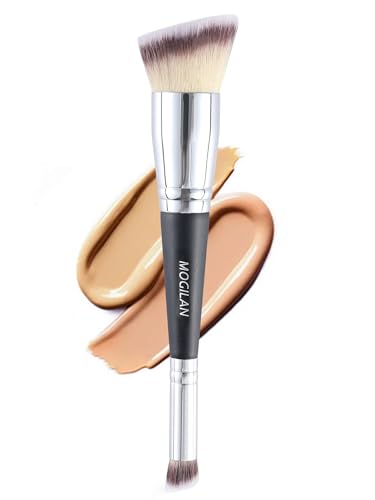 MOGILAN Professional Dual-Ended Makeup Brush - Buff, Blend & Perfect Foundation, Concealer, and Cream Products for Seamles...
