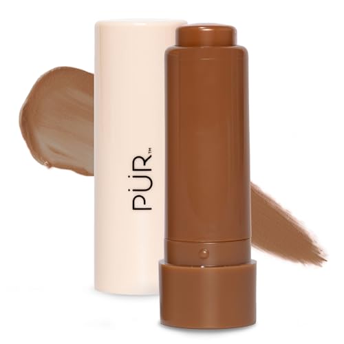 PÜR MINERALS Silky Tint Creamy Multitasking Makeup Stick with Peptides - Lip and Cheek Stick with Natural, Healthy-Looking...