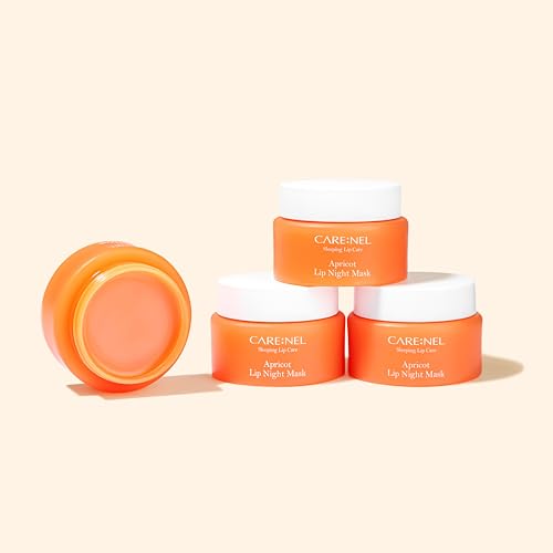 CARE:NEL Lip Mask Overnight 23g (Apricot) Korean Beauty Intensive Treatments Balm, Nourish, Hydrate, Scrubs Exfoliator