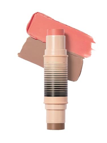 DIBS Beauty - Desert Island Duo Blush + Bronzer Stick, Creamy, buildable, blendable, streak-free - (1.5 Bloom Service/Bron...