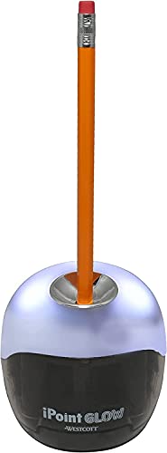 Westcott iPoint Glow Color Changing Battery Pencil Sharpener