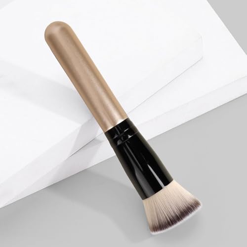 Flat Top Kabuki Brush for Liquid, Cream, and Powder Foundation - Professional Makeup Blending Tool with Soft Dense Bristle...