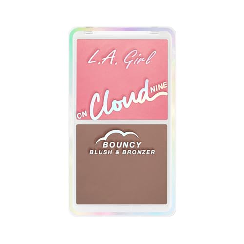 L.A. Girl On Cloud Nine Bouncy Blush Bronzer, Dreamy Pink GBL498