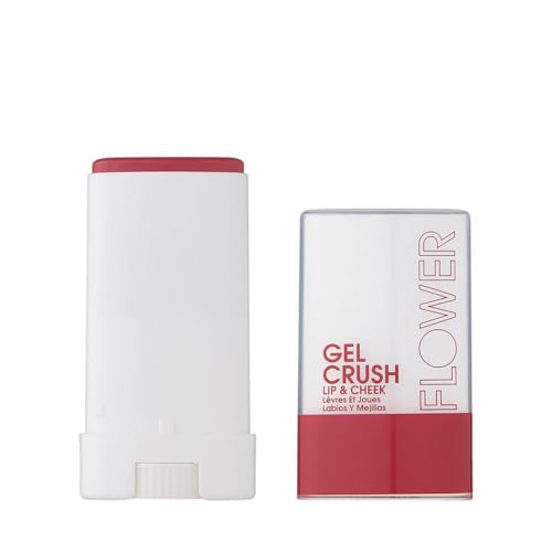FLOWER Beauty Lip & Cheek Gel Crush | Cream Blush and Lips Tint in One Portable Multistick | Hydrating Burst of Color | (B...