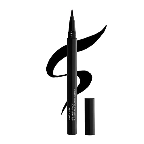 wet n wild Mega Last Breakup Proof Liquid Eyeliner - Ultra-Fine Brush, Waterproof, 16-Hour Long-Lasting Wear- Cruelty-Free...