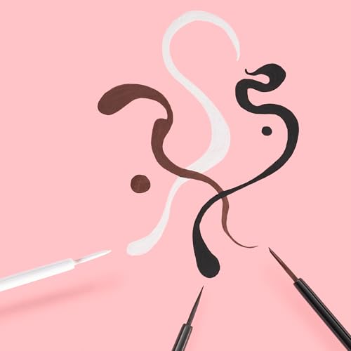 essence | Lash Princess Liner Brown | Smudge Proof, Matte Eyeliner with Ultra-Fine Brush Tip | Vegan & Cruelty Free