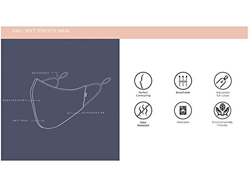 Bloch Soft Stretch Reusable Face Mask (Pack of 3)