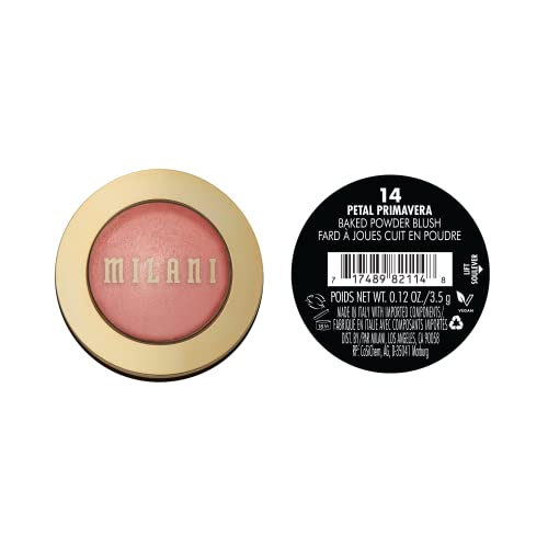 Milani Baked Blush, Powder Blush for Cheeks, Cruelty Free Makeup - Shape, Contour & Highlight Face for a Shimmery or Matte...