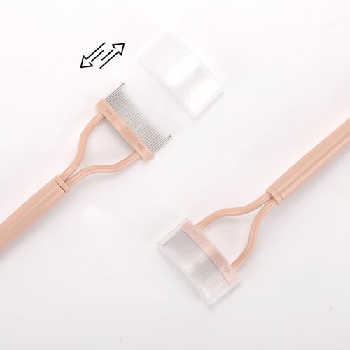 2 Pcs Eyelash Separator Tool Mascara Brushes Eyelash Comb Lash Separator Definer for Combing, Separating Lashes - Apricot ...