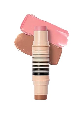 DIBS Beauty - Desert Island Duo Blush + Bronzer Stick, Creamy, buildable, blendable, streak-free - (2 You Do You/Mood Boos...