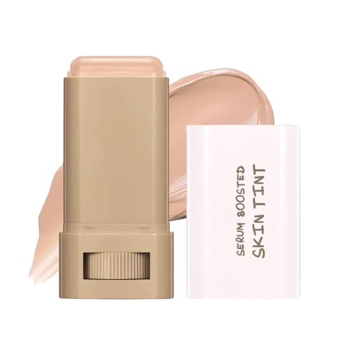 6 Colors Foundation Stick Beauty Balm Serum Boosted Skin Tinted Balm Concealer, Long-lasting Coverage, Even Skin Tone Port...