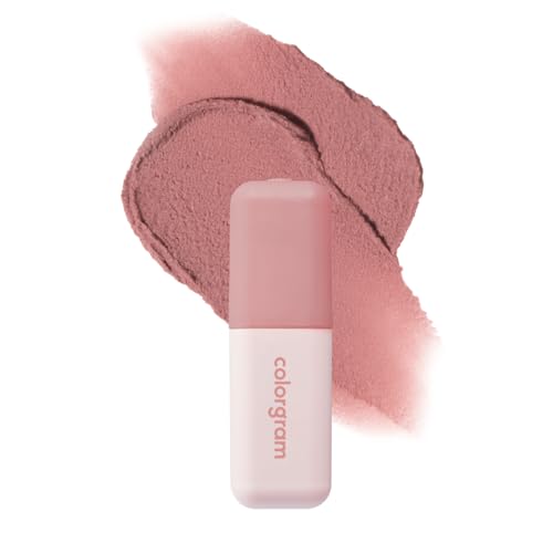 COLORGRAM NUDE BLUR TINT 02 CHARMING PINK | Soft Velvet Matte Lip Stain & Cheek | Lightweight Blurring Tint for a Smooth &...