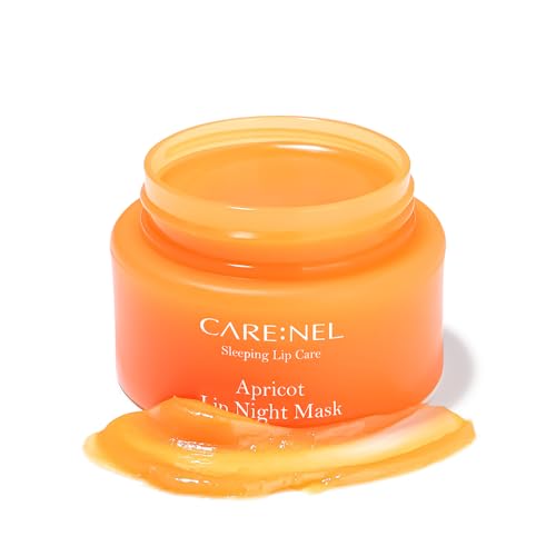 CARE:NEL Lip Mask Overnight 23g (Apricot) Korean Beauty Intensive Treatments Balm, Nourish, Hydrate, Scrubs Exfoliator