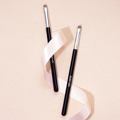 ENZO KEN Concealer Brush Under Eye, Small Flat Concealer Brush, Small Makeup Brushes, Under Eye Concealer Brushes, Under E...